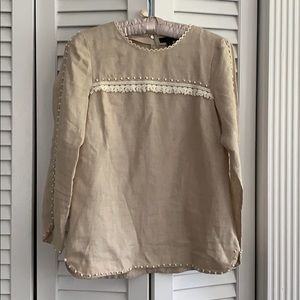 J Crew linen top